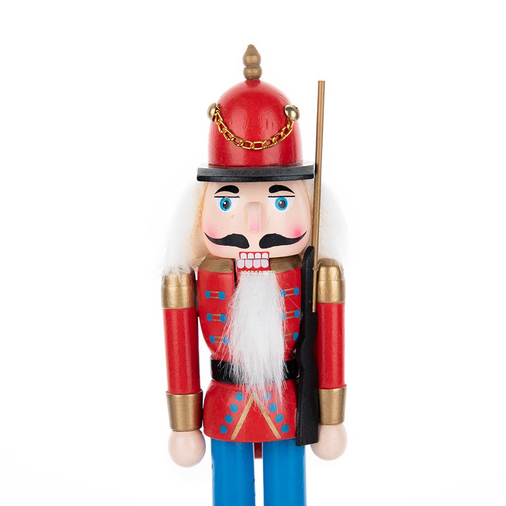 Vintage Cavalry-style Wooden Nutcracker