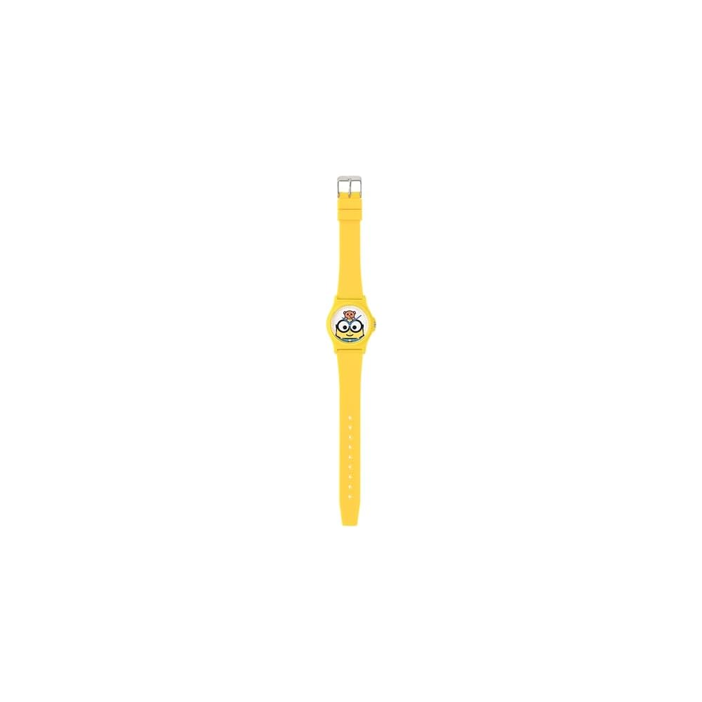 Fieldwork Minions Analog Watch for Women and Kids Yellow Bob and Tim with Polyurethane Strap