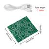 DIY 43 LED Flow Light Kit DC 4-5V Micro USB Pattern Electronic Windmill S3 Implementation 9 Types Animation Playback Switching