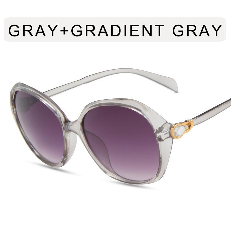 

Женские солнцезащитные очки в стиле ретро с бриллиантами в большой оправе, УФ-пляжные солнцезащитные очки one size