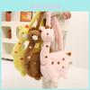 Adorable Plush Giraffe Shoulder Bag For Girls Cute Cartoon Crossbody Doll Bag