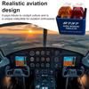 1/2 ks Klíčenka Crew Alert Egpws Simulátor varovného zvuku s baterkou Realistický letecký design Nástroj pro uvolnění tlaku