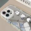 Ins Creative Simple Puppy Mirror for Cream Shell for Apple 17 New Model for IPhone14/16promax Cartoon