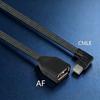 Flat Silicone OTG Data Cable Type C To USB 2.0 Adapter Cord For Connecting U Disk Card Reader Mouse Keyboards