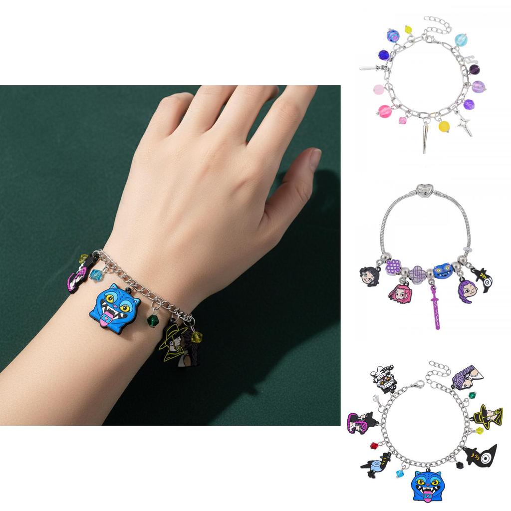 Kpop Demon Hunters Cartoon Hand Jewelry With Electroplated Alloy For Couples And Friends