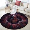 Cartoon Print Round Area Rug,Carpet Rug for Living Room Bedroom Sofa Playroom Decor,Non-slip Floor Mat