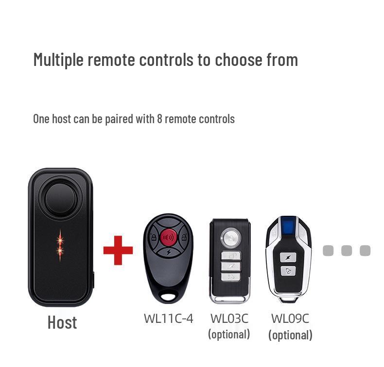 Outdoor Waterproof Remote-Controlled High-Volume Anti-Theft Alarm for Car and Bike