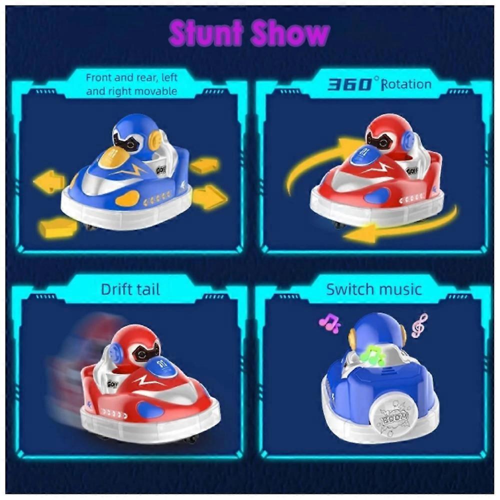 Glow Crashers RC Bumper Cars, with LED Lights and Music