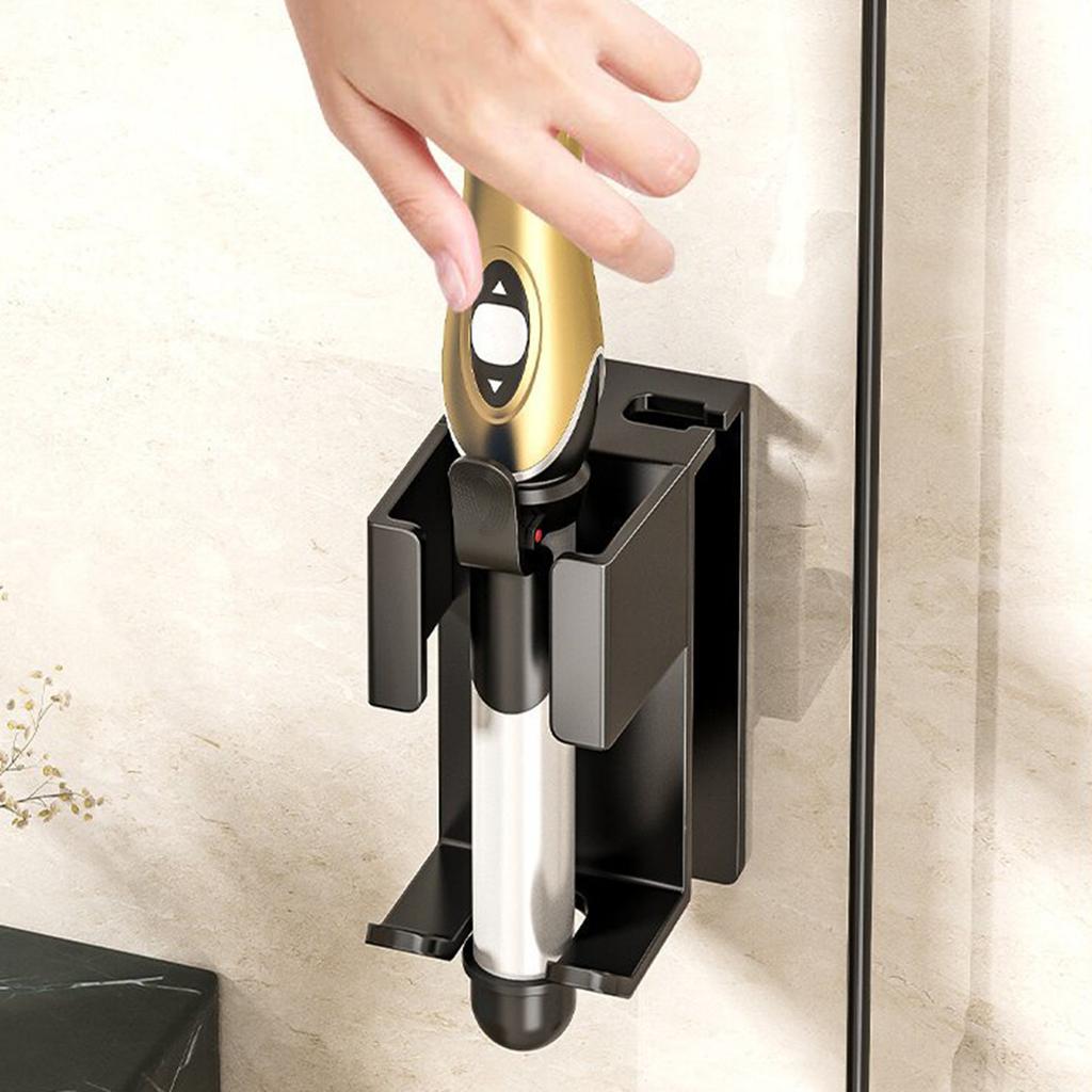 Styling Appliance Holder Easy Installation Bathroom Wall Storage Rack For Curling Irons And Flat Irons