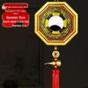 Gold Edge Compass Bagua Mirror for Door/Window Hanging