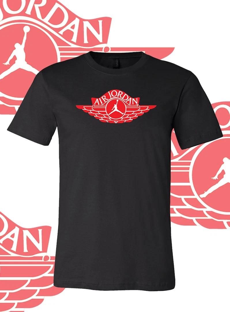 Men s Basketball WINGS MJ Sports T-Shirt Tee Fast Ship!! 3XL