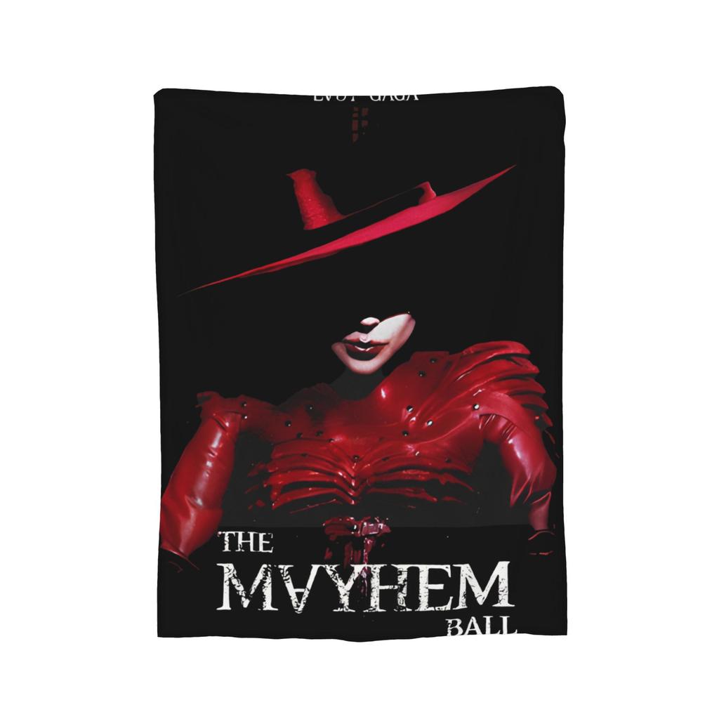 Lady Gaga The Mayhem Ball Tour 2025 Blanket Multi-size Soft Fuzzy Plush Throw Blankets for Couch Sofa and Bed