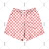 Paisley Fashion Beach Swim Shorts For Men 3D Print Quick Drying Drawstring Board Shorts Simple Square Plaid Surf Swim Trunks