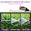 1pc Black Plastic Body Copper Plated Front Plate Machine High-pressure Car Wash Water Gun Household Shower Car Wash Water Gun
