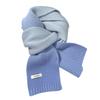 111 pure new solid color cotton winter warm knitted scarf high-end scarf