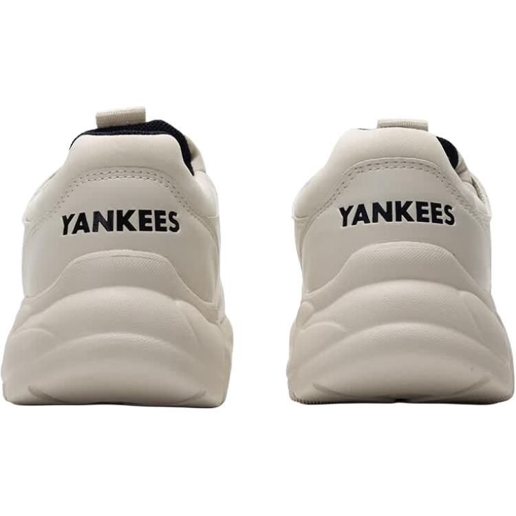 MLB Chunky Flex Bequem Strapazierfähig Abriebfest Atmungsaktiv Niedrig geschnittene Freizeitschuhe Kinder Sneaker Beige 7ASHJB44N-50IVS