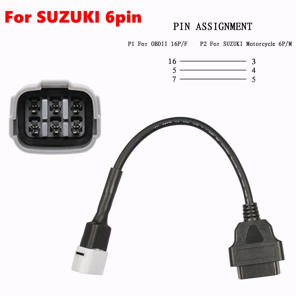 OBD2 Motorcycle Diagnostic Cable For OBD2 Connector Motorcycle Motobike For YAMAHA For HONDA Moto OBD 2 Extension Cable