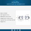 Tancise Silver 925 Heart-shaped Stud Earrings with AAA Zircon    for Women Fashion Fine Wedding Party Jewellery Gifts