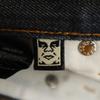 Obey Straight Denim Pants W32 Navy Jeans Men's Used