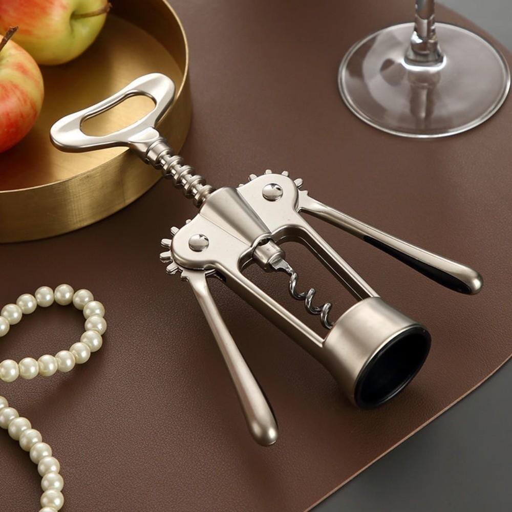 Stainless Steel Spiral Bottle Opener Wing Design Wine Cork Remover Wine Corkscrew  Restaurants