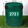 Garden Basket For Leaves 272 L Plonos Pl-524 Green