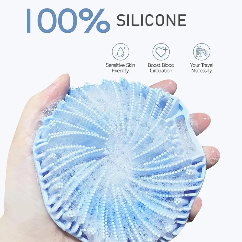 Silicone Body Scrubber Exfoliating Body Wash Scrubbers Exfoliator Shower Body Brush for Effective Showering Exfoliation