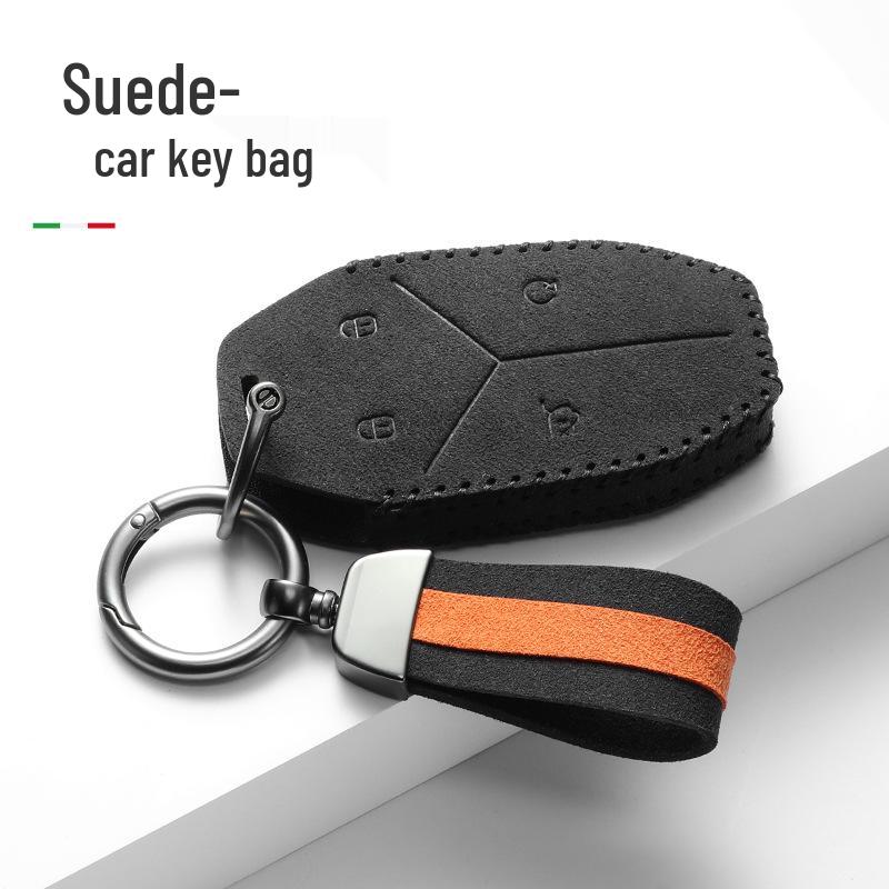 BYD Fangchengbao Leopard Key Cover: Fits Leopard 5, Portable 8, and Leopard 3 In Suede
