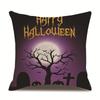 Halloween Linen Pillow Cover Printed Pillow Cover