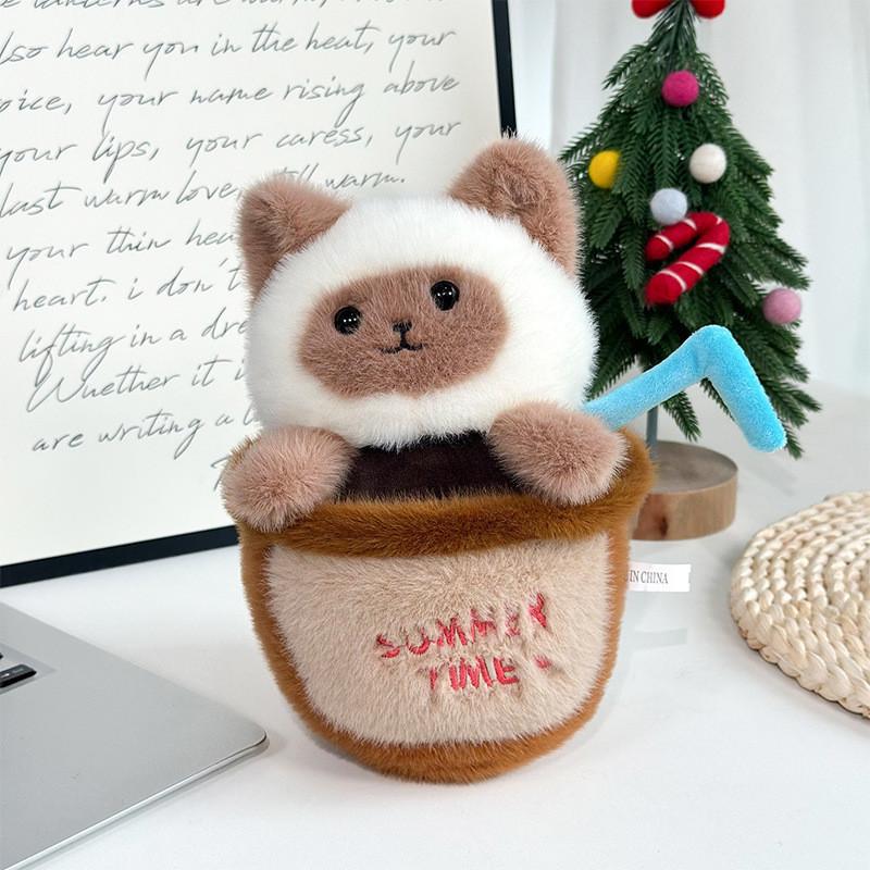 Cute Dog Cat And Raccoon Plush Doll With Pp Cotton Filling For Kids And Collectors