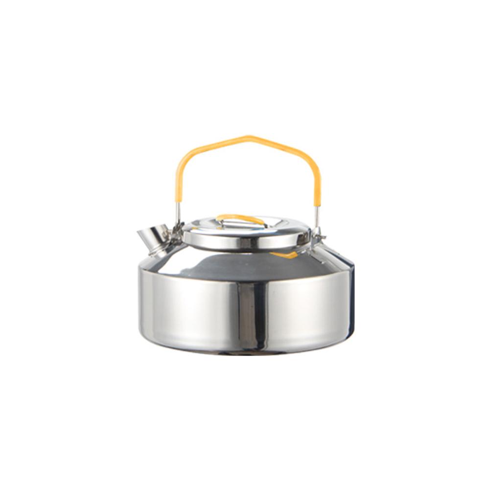 800ml Outdoor Portable Kettle 304 Stainless Steel Teapot Outdoor Hiking Camping Cooking Utensils Equipment