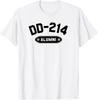DD-214 Alumni In Black US Military Veteran T-Shirt Unisex T-Shirt