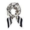 1116 new spring fashion versatile silk scarf female plant flower small square scarf foreign style shawl velvet feel scarf
