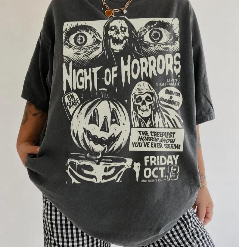 Halloween Movie T-Shirt | Retro Horror Movie Poster Graphic Tee