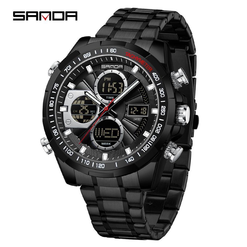 Digital LED Watch Men Sport Quartz Wristwatch Luxury Stopwatch Waterproof Male Electronic Clock