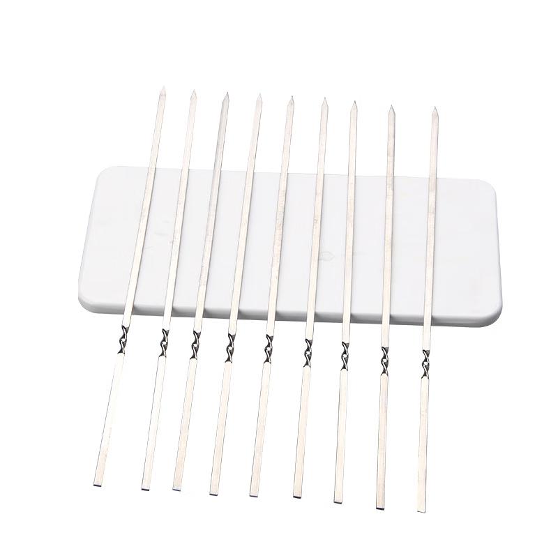 ZISIZ 304 Stainless Steel Flat BBQ Skewers