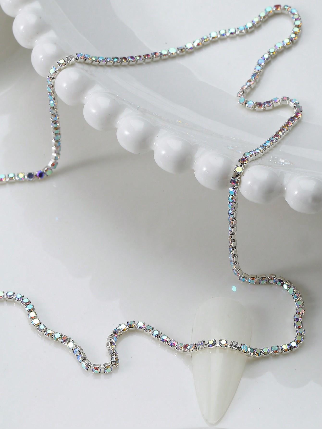 

Металлические цепочки для ногтей, украшения из золотого и серебряного сплава, украшения для ногтей, цепочки, подвески для ногтей, 3D самоцветы для ногтей, принадлежности для ногтей