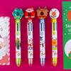10-1PC Cartoon Santa Claus Xmas Tree Six Color Ballpoint Pen Merry Christmas Gift Stationery Writing Tool Office School Supply