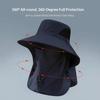 1pc Summer Breathable Detachable Sun Hat for Women Men Outdoor UV Protection Hunting Bucket Cap for Hiking Camping Visor