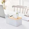Office Desk Storage Box Napkin Holder Table Organizer with Cubicle Plastic Tissue Box Farmhouse Design JKM Brand