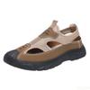 Men's N Slip Sandals Summer Mesh Baotou Breathable Driving Hollow Outdoor Middle Aged Leisure Versatile Thick Bottom Sandals