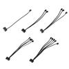 24AWG Power Cord 3Pin/4Pin 4-Pin Connector Professional SATA to 4pin  Computer Cooling