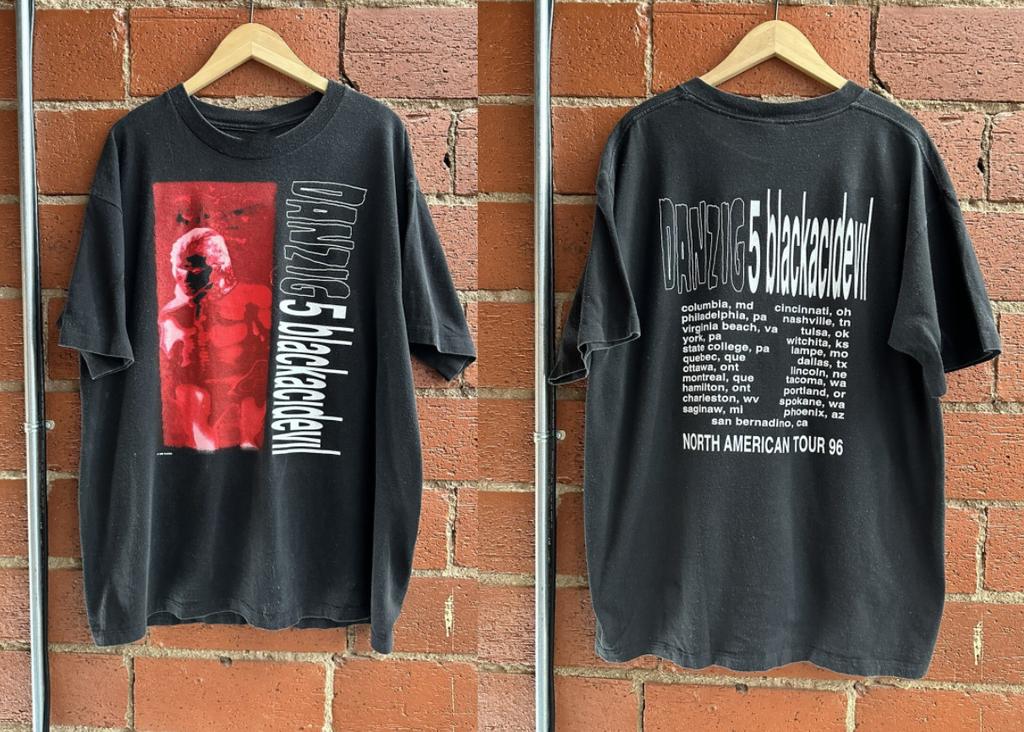 Danzig Blackacidevil Tour T-Shirt Vintage Selten Metal Band Grafik T-Shirt S-5XL