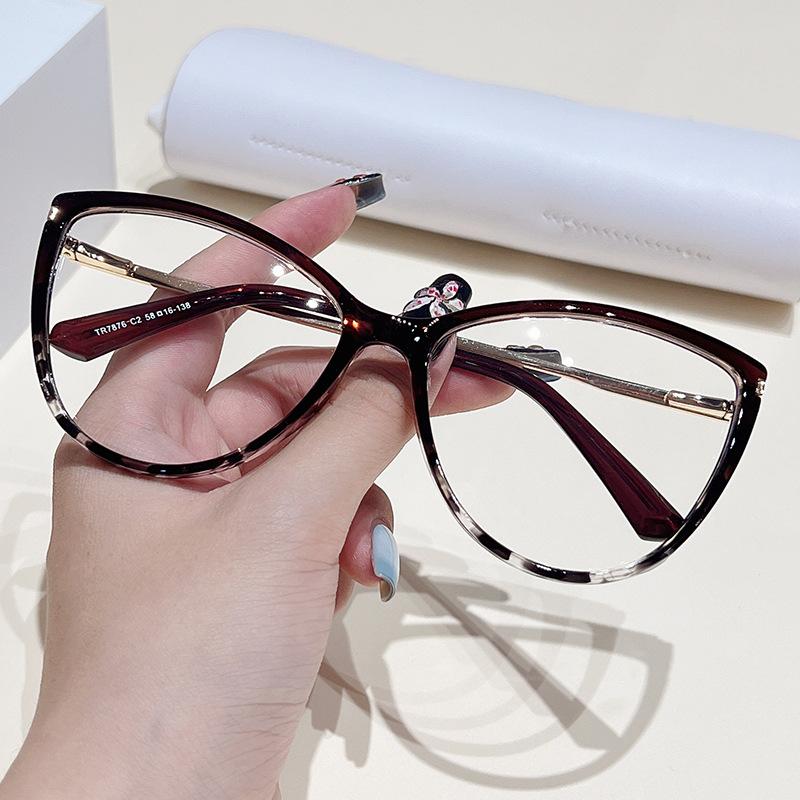 Ultralight TR90 Metal Square Reading Glasses Anti Blue Light For Women Men Prebyopia Eyewear Sight Plus Lenses