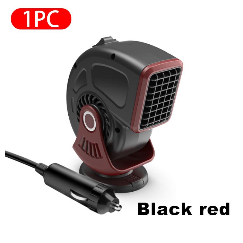 

Автомобильный обогреватель SEAMETAL 12 В 120 Вт, портативный электрический вентилятор, автоматическая сушилка для лобового стекла, противозапотеватель, размораживатель красный/чёрный