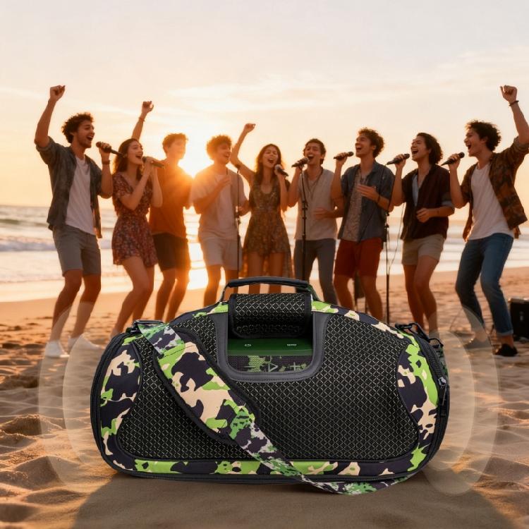 כיסוי הובלה עמיד בפני מזג אוויר לרמקולי Boombox 4 עם מחיצות פנימיות וכיס גישה מהירה