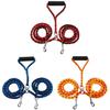 Pet Dog Double Lead With Pp Braided Rope For Walking And Training