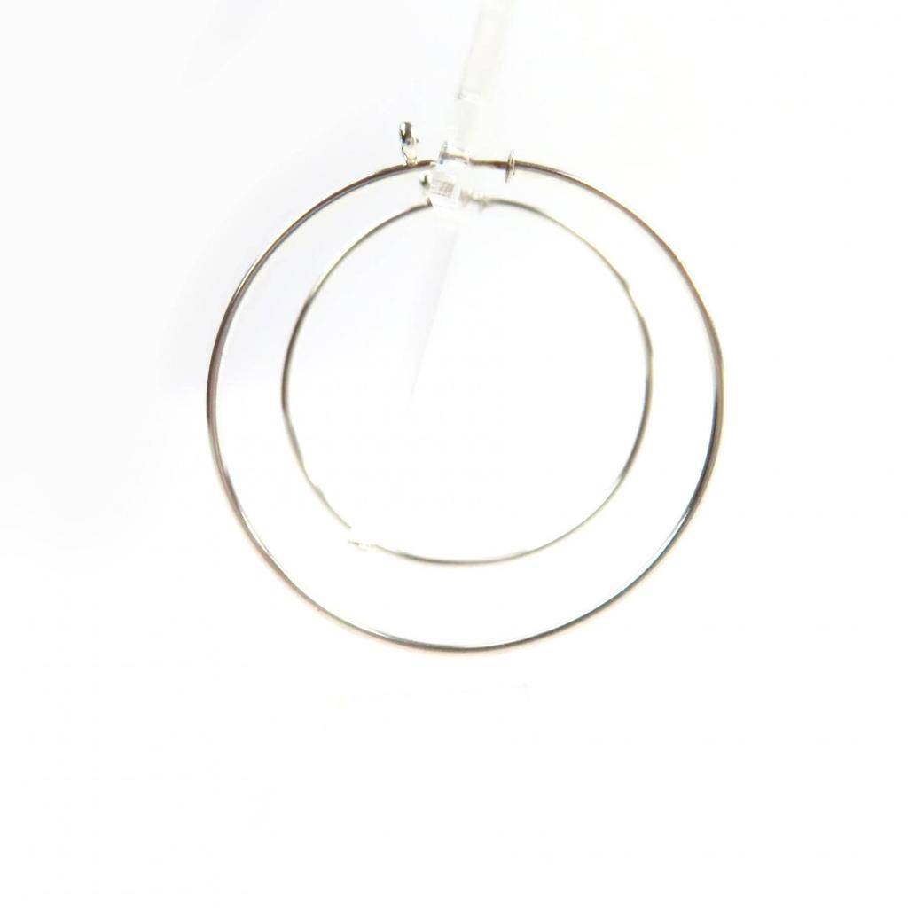 TIFFANY&Co. Pierce Diamond Hoop Pierce Silver 925 Women Used