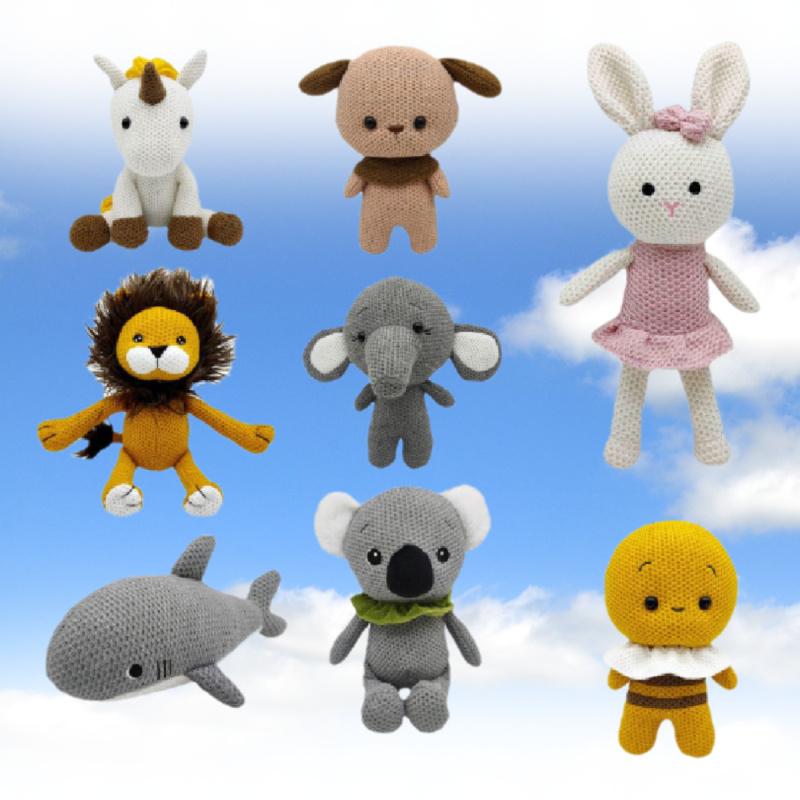 Handmade Crochet Amigurumi Plush Doll Collection Adorable Animal Characters In Soft Pp Cotton
