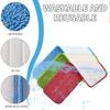 Flat Spray Replaceable Mop Cloth Microfiber Sprayer Mop Pad Wet And Dry Dual-Use Mop Washable Mop Cloth Trapezoidal Spray Mop