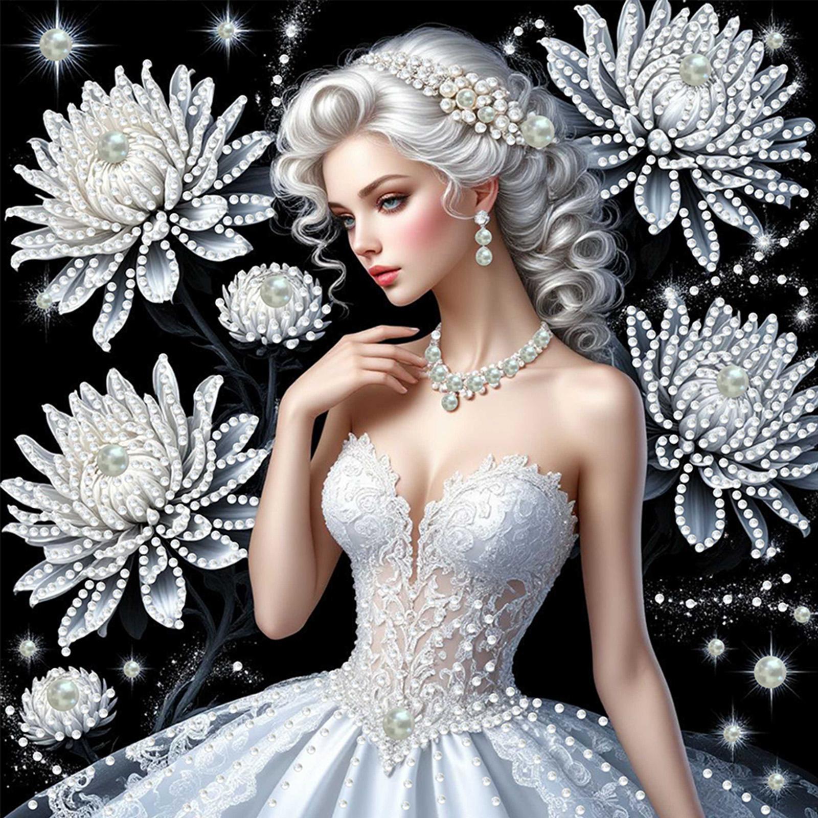 

Beauty Special Shaped 5D DIY Partial Drill Diamond Dots Paintings for Adults Home Wall Decor Crystal Diamond Art 11.81x11.81inch